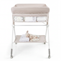 Portable Baby Changing Table, Foldable Diaper Changing Station w/ 3-Level Adjustable Height