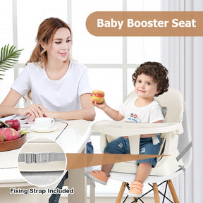 8 in 1 Baby Highchair, Convertible High Chair for Infants w/Adjustable & Washable Tray