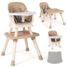 Hikidspace 8 in 1 Baby Highchair, Convertible High Chair for Infants w/Adjustable & Washable Tray