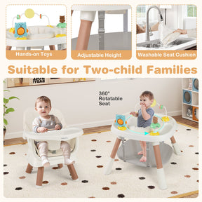16-in-1 Baby High Chair, Convertible Highchair for Babies and Toddlers with Activity Center