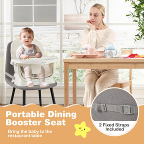 16-in-1 Baby High Chair, Convertible Highchair for Babies and Toddlers with Activity Center
