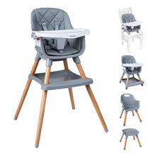 9-in-1 Convertible High Chair, Infants Booster Seat w/Harness and Waterproof Seat Cushion
