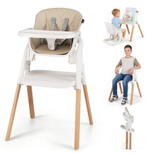 7-in-1 Convertible Foldable Baby High Chair with Adjustable Tray