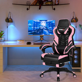 Adjustable Computer Chair Gaming Chair with Footrest for Home and Office