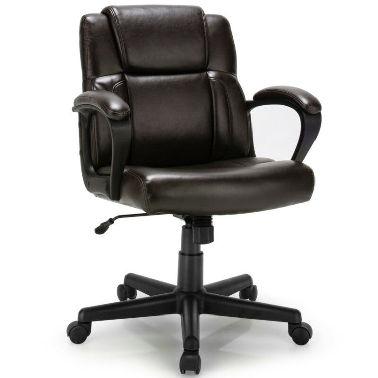 Adjustable Leather Executive Office Chair Computer Chair for Gaming and Meeting