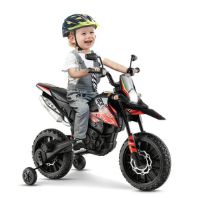 Aprilia Licensed Kids Ride On Motorcycle with 2 Training Wheels for 3+ Years Kids