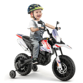 Aprilia Licensed Kids Ride On Motorcycle with 2 Training Wheels for 3+ Years Kids
