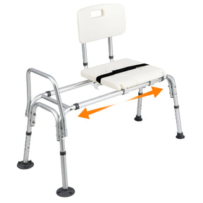 Sliding Tub Transfer Bench, Height Adjustable Inside Bathtub Chair