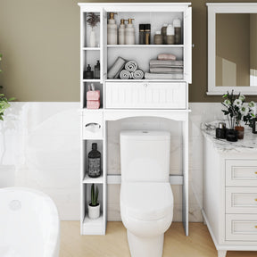Over the Toilet Storage Cabinet, Above Toilet Storage Rack with 2 Doors