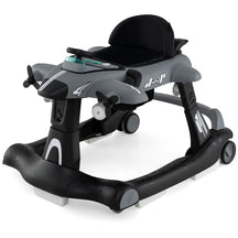6-in-1 Baby Walker, Foldable Push Walker w/Adjustable Height, Padded Seat