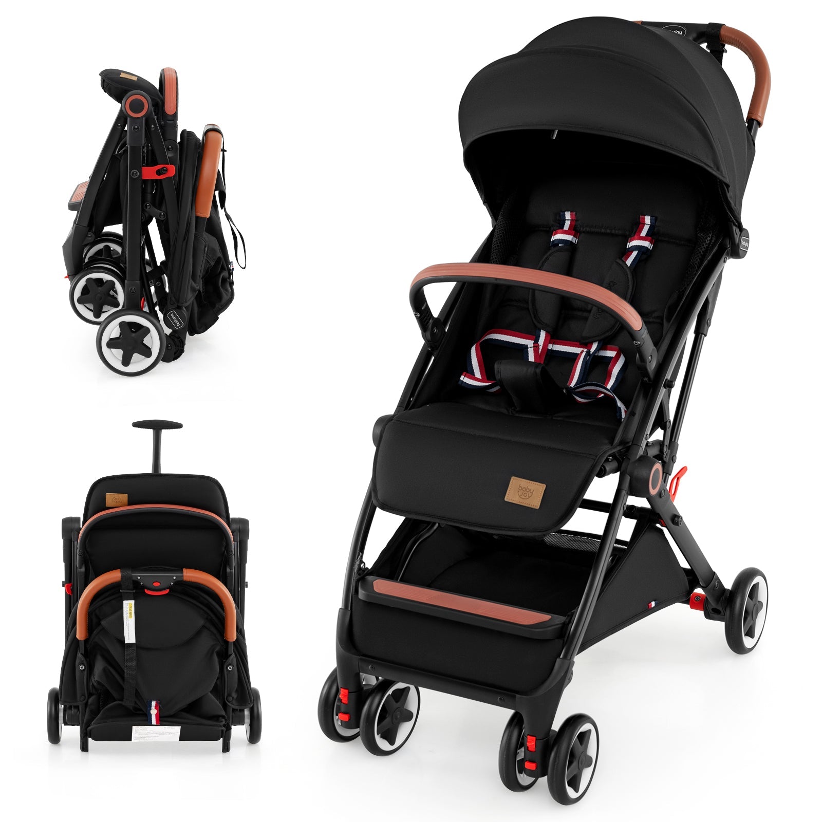 travel stroller for toddlers BABY JOY Lightweight Baby Stroller, Compact Toddler Travel Stroller fo