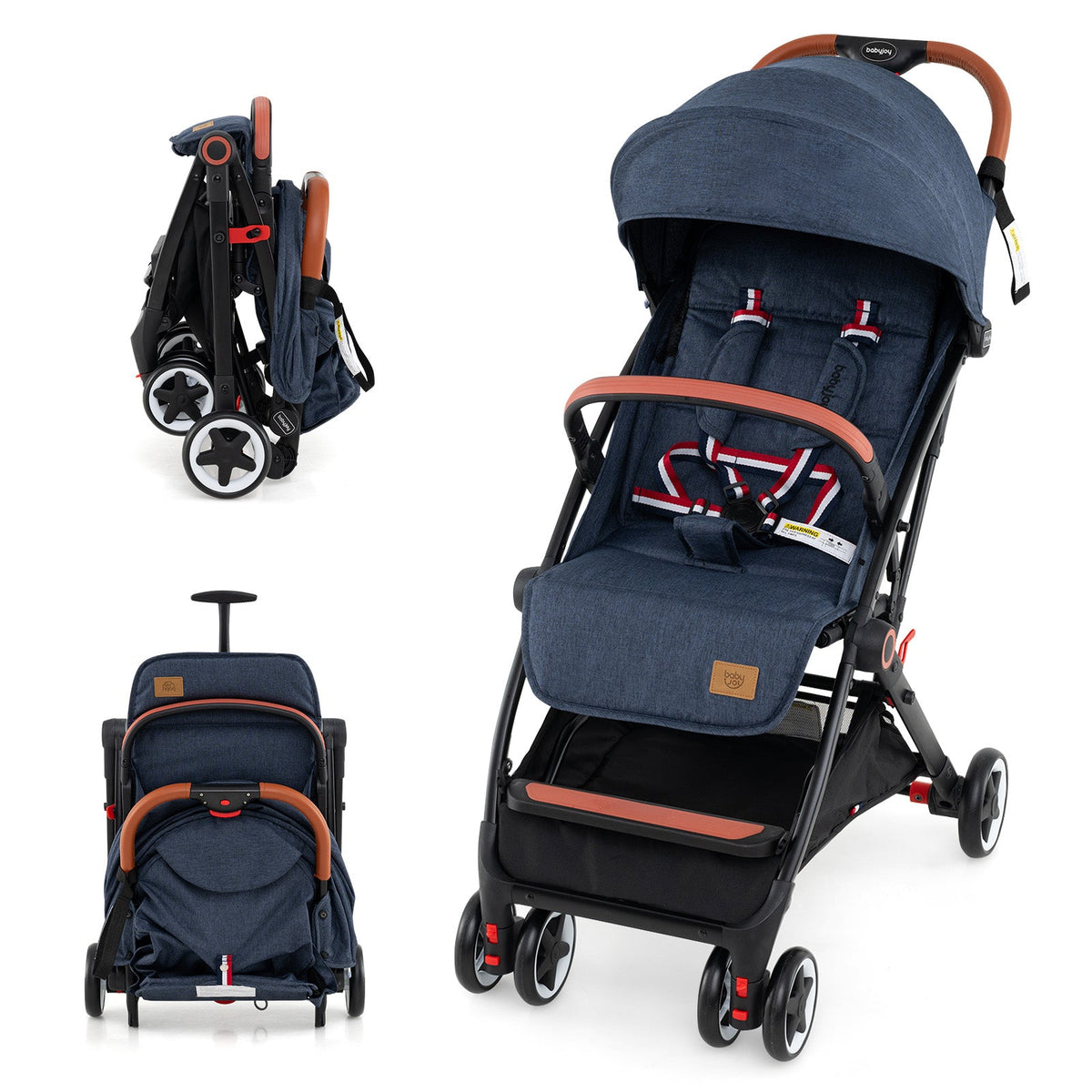 BABY JOY Lightweight Baby Stroller, Compact Toddler Travel Stroller for Airplane