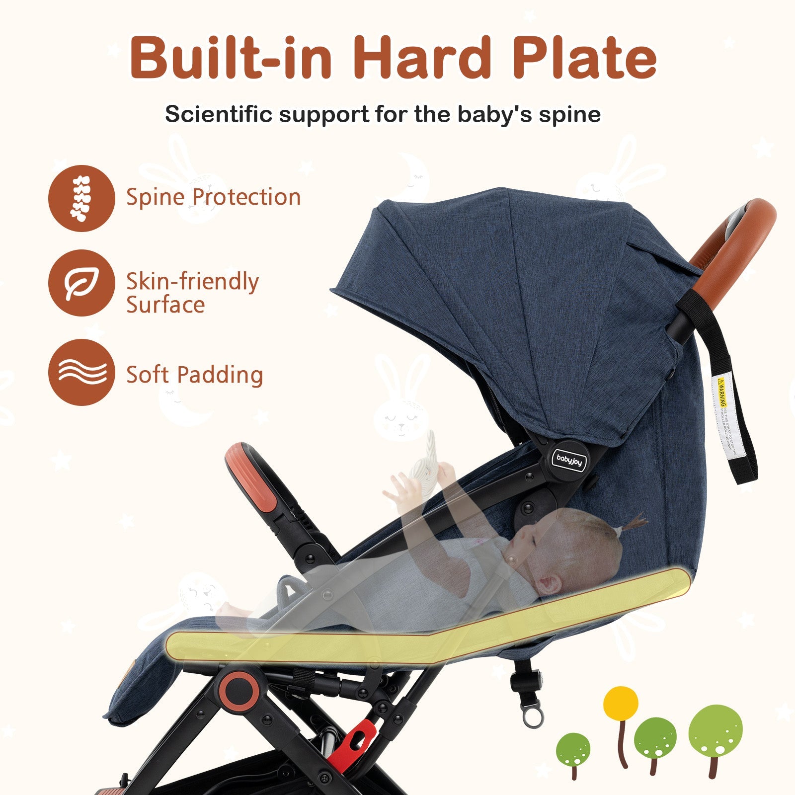 babyjoy travel stroller BABY JOY Lightweight Baby Stroller, Compact Toddler Travel Stroller fo
