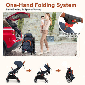 BABY JOY Lightweight Baby Stroller, Compact Toddler Travel Stroller for Airplane