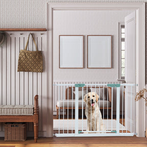 BABY JOY Baby Gate 76-132 cm, Auto Close Safety Banister for Kids and Pets