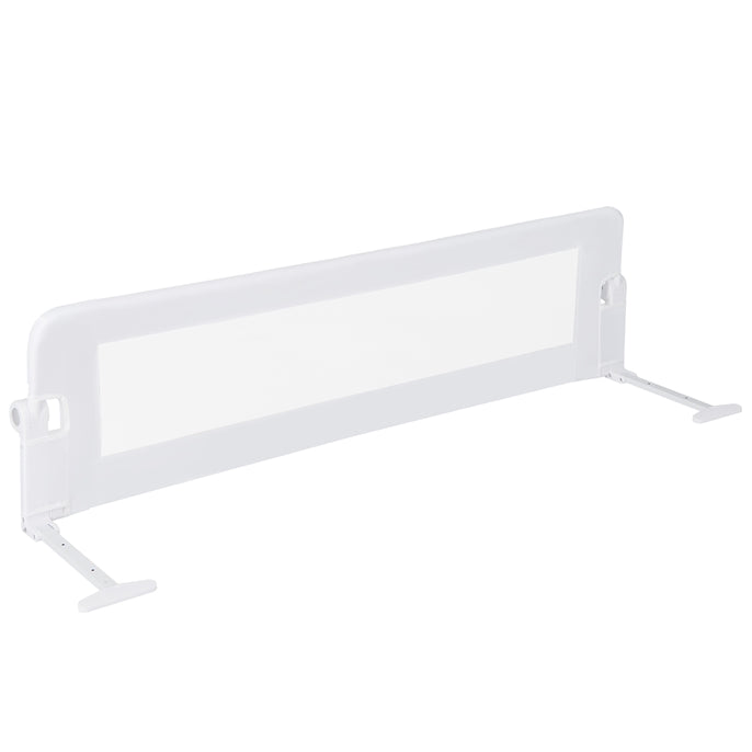 BABY JOY 120*42.5 cm Bed Rail Guard for Toddlers, Universal Baby Fold Down Bed Rail w/Adjustable Safety Strap & Breathable Mesh