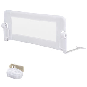 Foldable Bed Rail for Toddlers, Baby Bed Rail Guard w/ Detachable Oxford Fabric Cover & Additional Y-shaped Strap