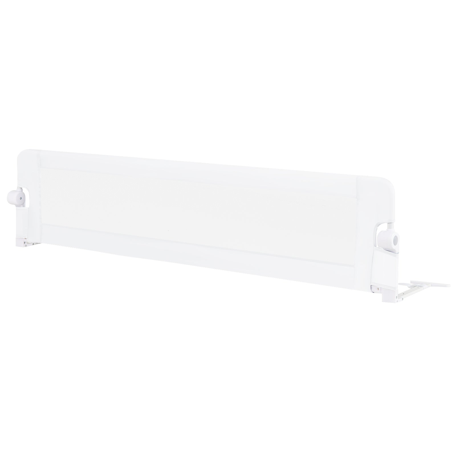 180 x 42 cm Foldable Bed Rail for Toddlers, Swing Down Baby Bed Guard Rail