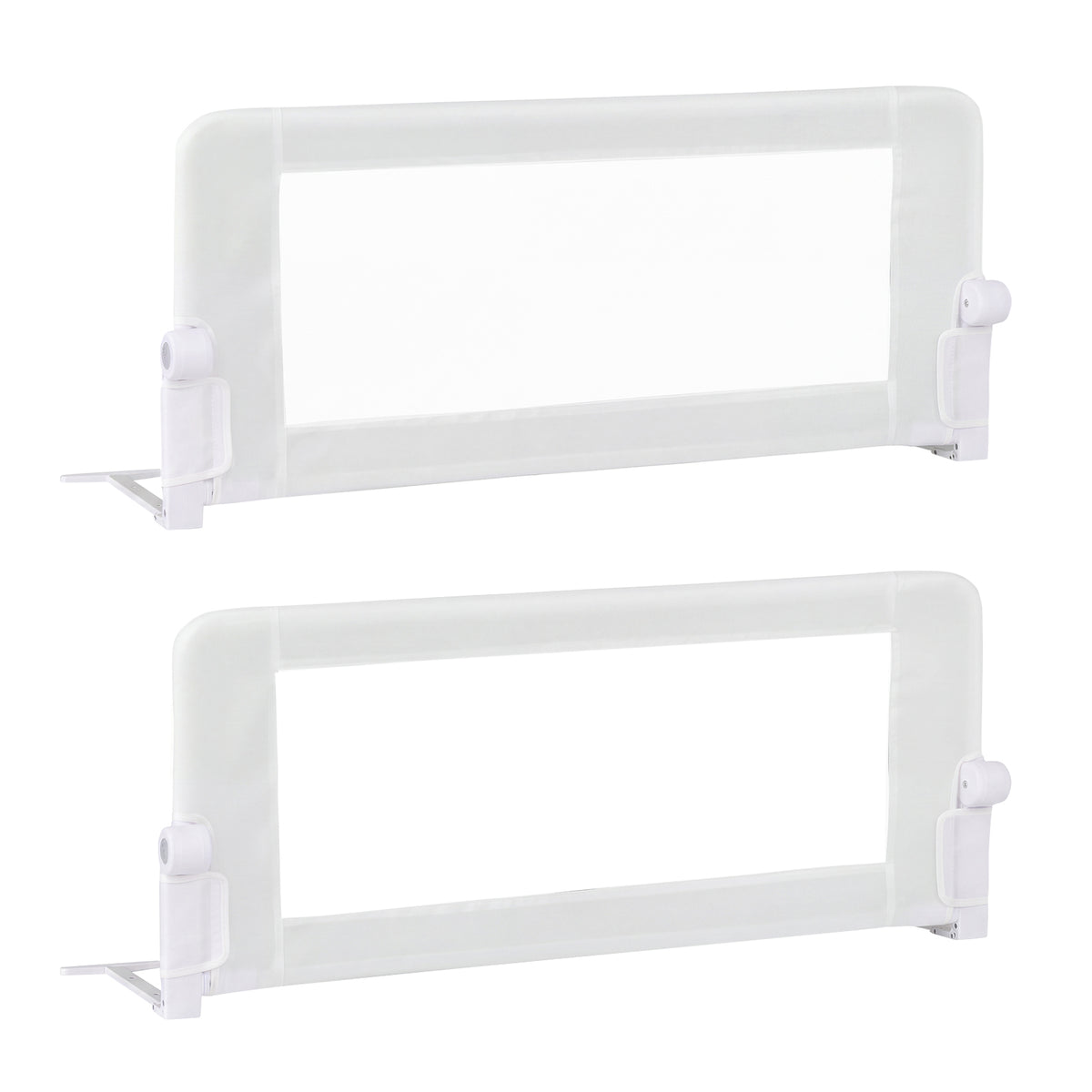Swing Down Bed Guard with Adjustable Safety Strap for Single, Long/King Single, Double, Queen, King & Super King Beds, 1-Pack