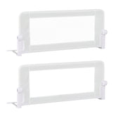 Swing Down Bed Guard with Adjustable Safety Strap for Single, Long/King Single, Double, Queen, King & Super King Beds, 1-Pack