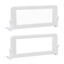Swing Down Bed Guard with Adjustable Safety Strap for Single, Long/King Single, Double, Queen, King & Super King Beds, 1-Pack