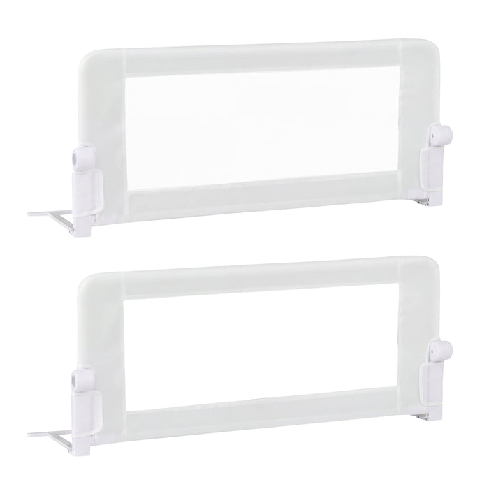 Swing Down Bed Guard with Adjustable Safety Strap for Single, Long/King Single, Double, Queen, King & Super King Beds, 1-Pack