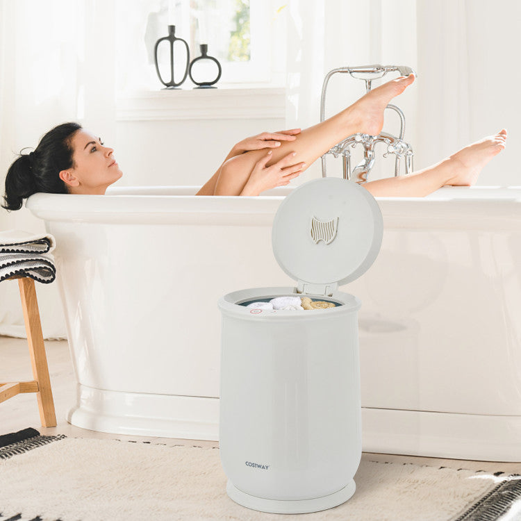 21L Portable Towel Warmer Bucket Spa Hot Towel Heater with Auto Shut off and Fragrance Holder for Bathroom