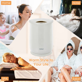 21L Portable Towel Warmer Bucket Spa Hot Towel Heater with Auto Shut off and Fragrance Holder for Bathroom
