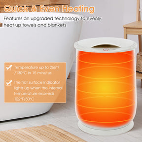21L Portable Towel Warmer Bucket Spa Hot Towel Heater with Auto Shut off and Fragrance Holder for Bathroom
