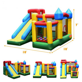 Bounce House with Water Slide Jumper Castle for Kids