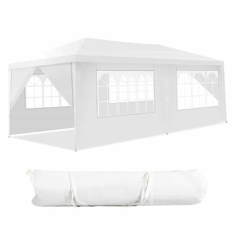 10' x 20' Outdoor Wedding Party Tent Camping Shelter Gazebo Canopy with 6 Sidewalls