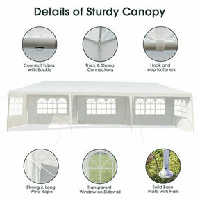 10' x 30' Outdoor Party Wedding Tent Canopy With 5 Sidewall
