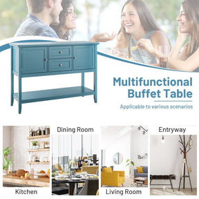 Buffet Sideboard Wooden Storage Cabinet Console Table with Storage Shelf and Drawers