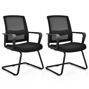 Giantex Visitor Chair, Meeting Room Chair w/Adjustable Lumbar Support