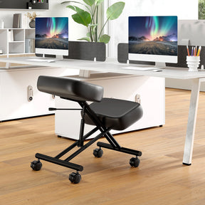 Height Adjustable Ergonomic Kneeling Chair Posture Correction Stool Office Home
