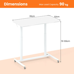 Height Adjustable Stand Desk Computer Workstation