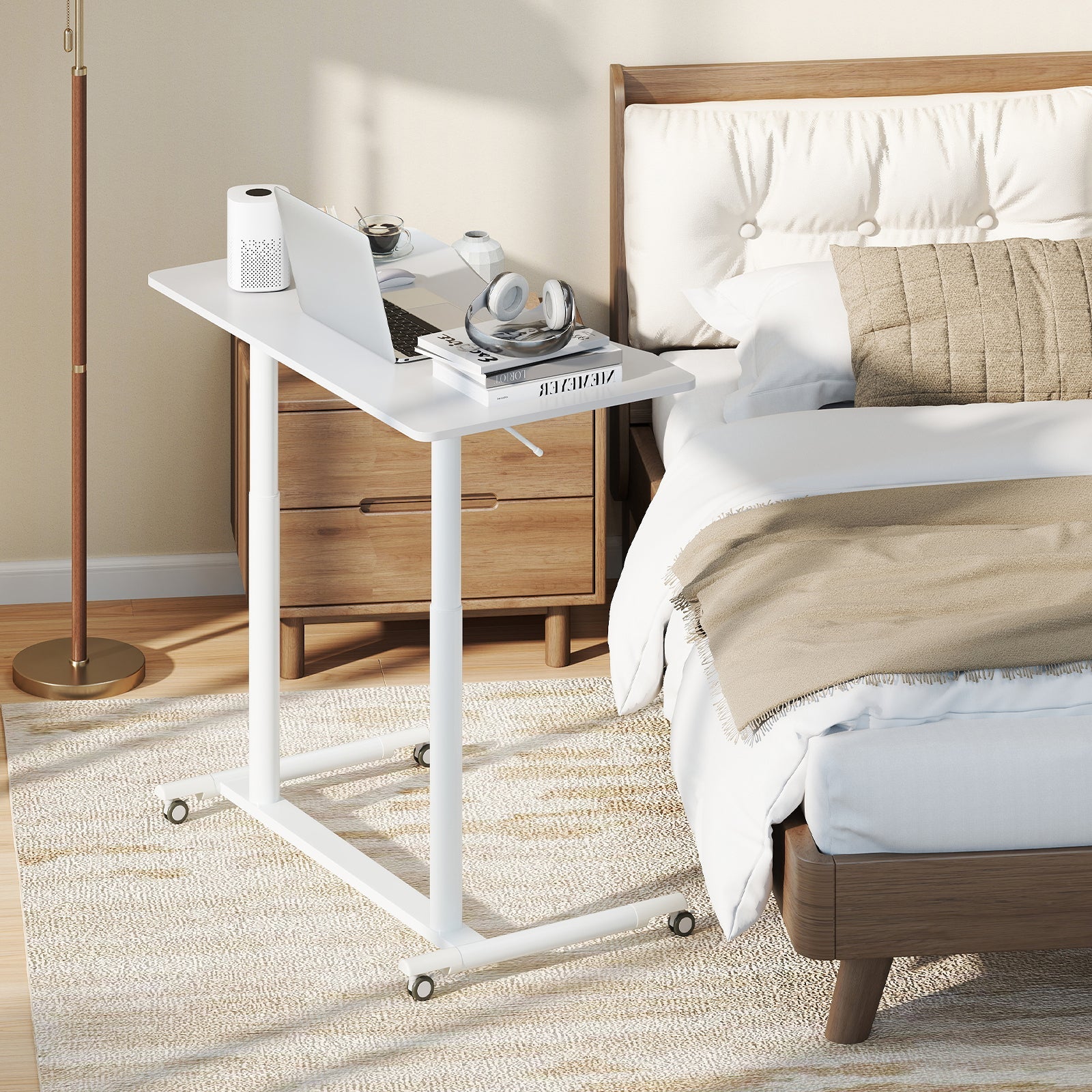 Height Adjustable Stand Desk Computer Workstation