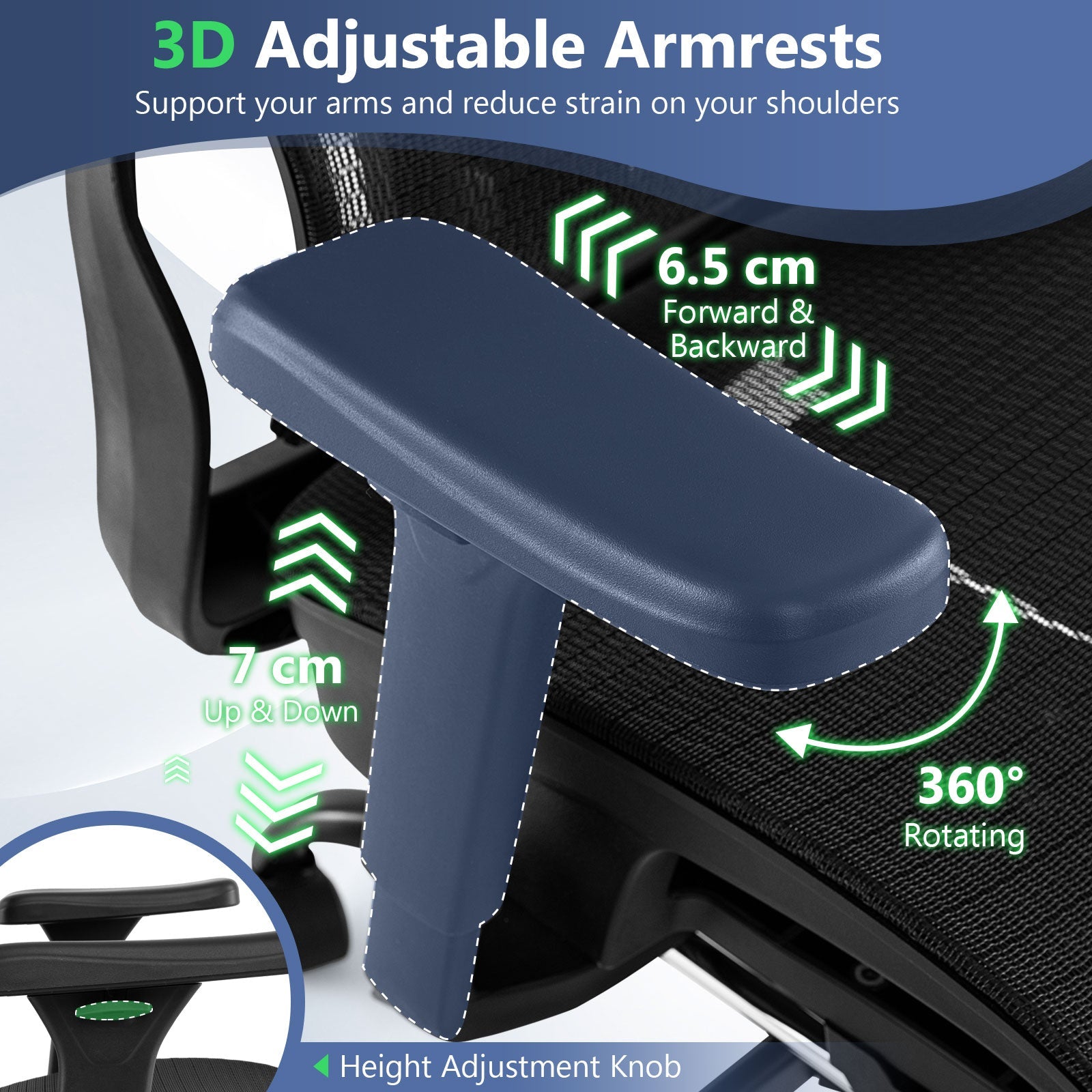 Ergonomic Office Chair Swivel Computer Desk Chair