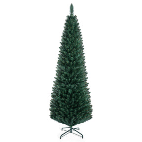 Hikidspace 1.5/1.8/2.1/2.4/2.7M Artificial Pencil Christmas Tree, Balsam Fir, Green