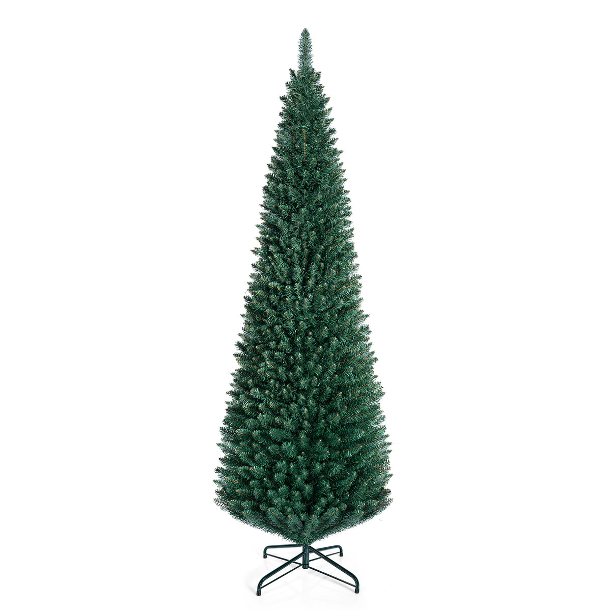Hikidspace 1.5/1.8/2.1/2.4/2.7M Artificial Pencil Christmas Tree, Balsam Fir, Green