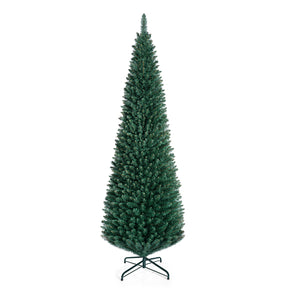 Hikidspace 1.5/1.8/2.1/2.4/2.7M Artificial Pencil Christmas Tree, Balsam Fir, Green