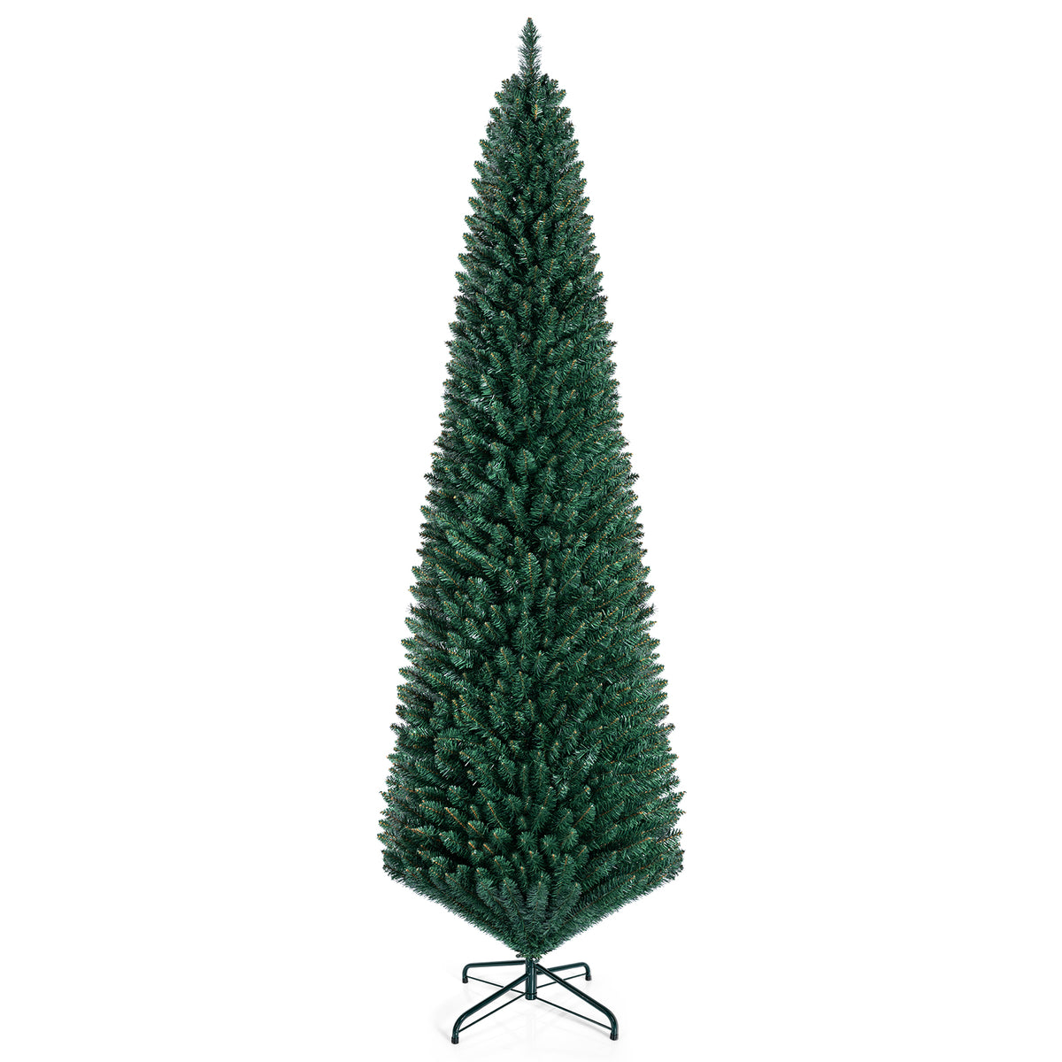 Hikidspace 1.5/1.8/2.1/2.4/2.7M Artificial Pencil Christmas Tree, Balsam Fir, Green