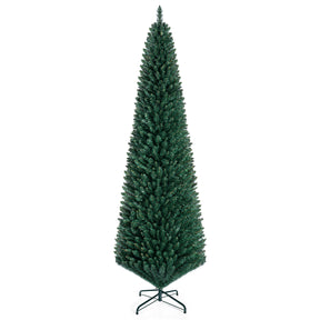 Hikidspace 1.5/1.8/2.1/2.4/2.7M Artificial Pencil Christmas Tree, Balsam Fir, Green