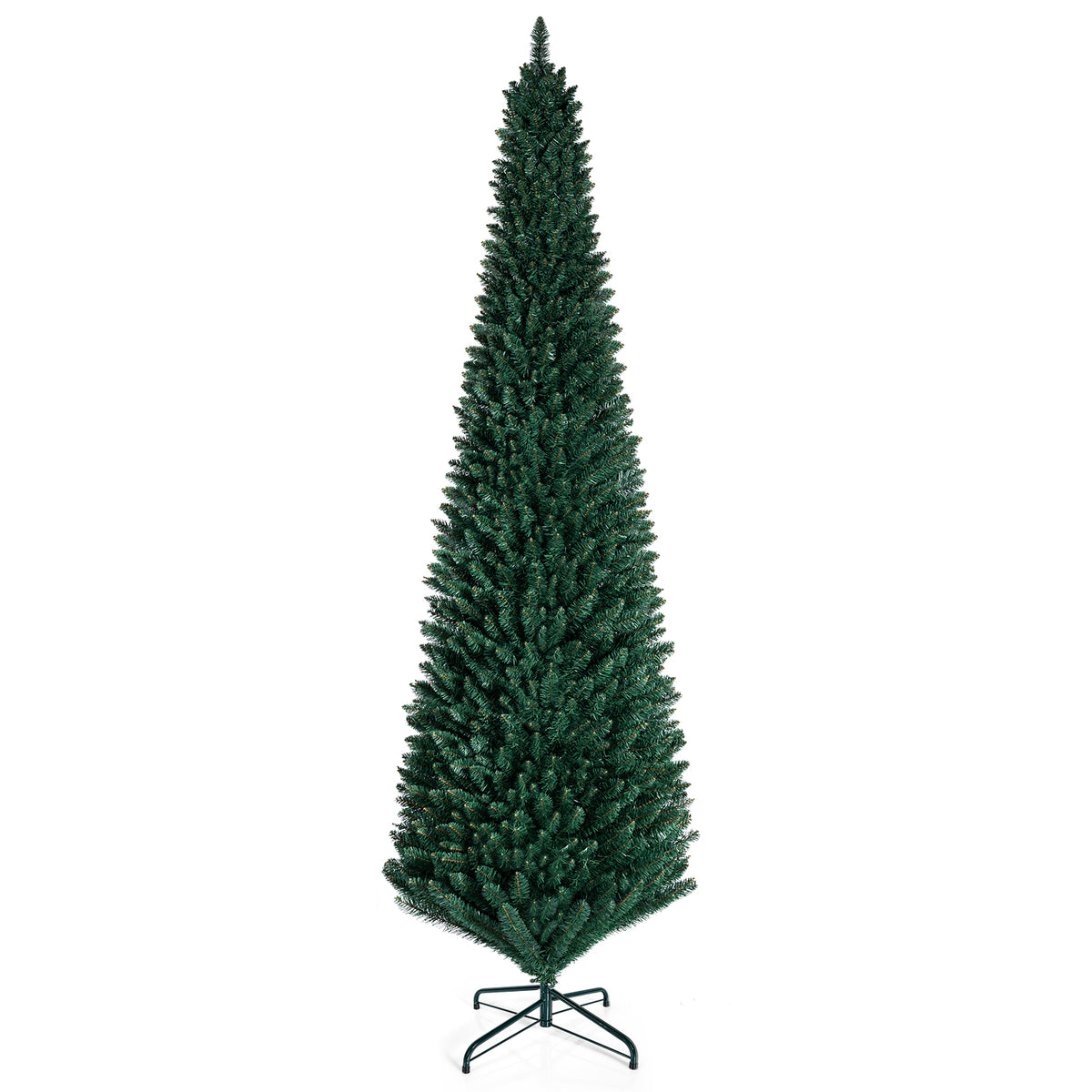 Hikidspace 1.5/1.8/2.1/2.4/2.7M Artificial Pencil Christmas Tree, Balsam Fir, Green