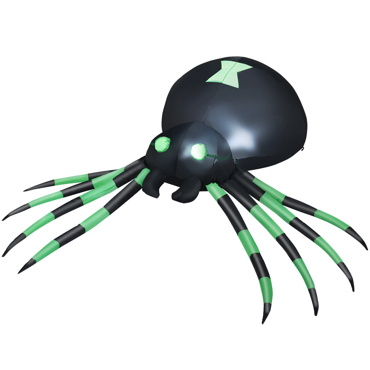 1.8M Halloween Inflatable Spider w/ LED Lights & Powerful Blower