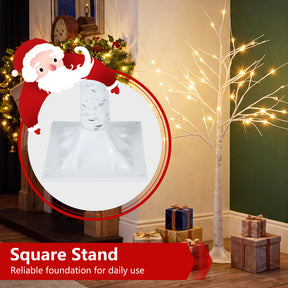 Hikidspace 134/163/194 CM Lighted Birch Tree for Christmas Thanksgiving, White