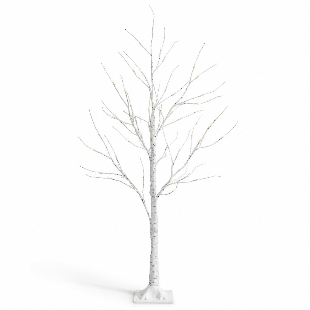 Hikidspace 134/163/194 CM Lighted Birch Tree for Christmas Thanksgiving, White