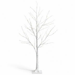 Hikidspace 134/163/194 CM Lighted Birch Tree for Christmas Thanksgiving, White