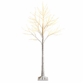 Hikidspace 134/163/194 CM Lighted Birch Tree for Christmas Thanksgiving, White