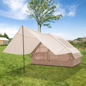 4-6 People Inflatable Camping Tent with Porch and Carrying Bag
